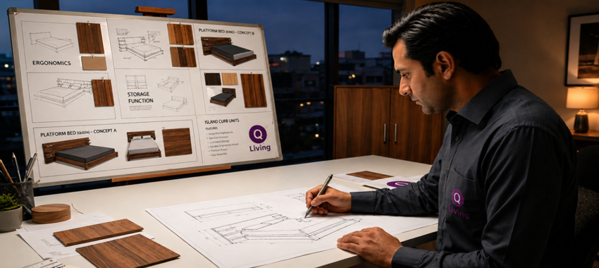 Qdot Living brand story and furniture quality journey