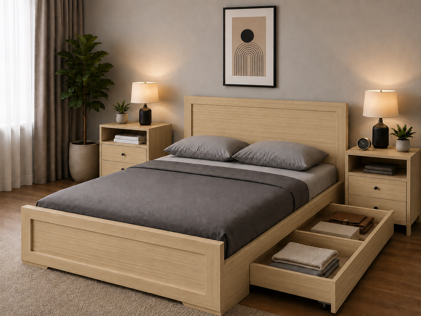 Double Core Store Bed