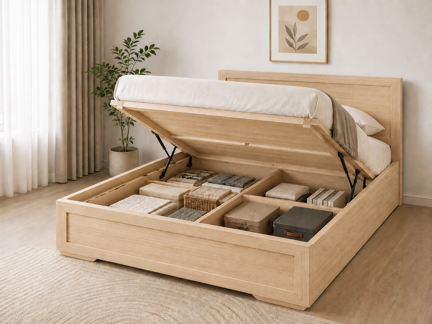 Double Rise Lift Bed