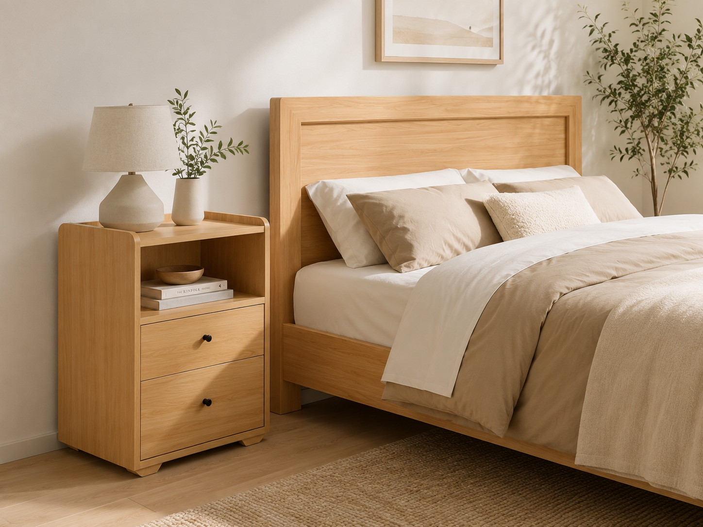Side Table basic 2 Drawer