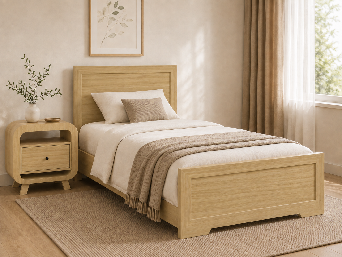 Single Rise bed