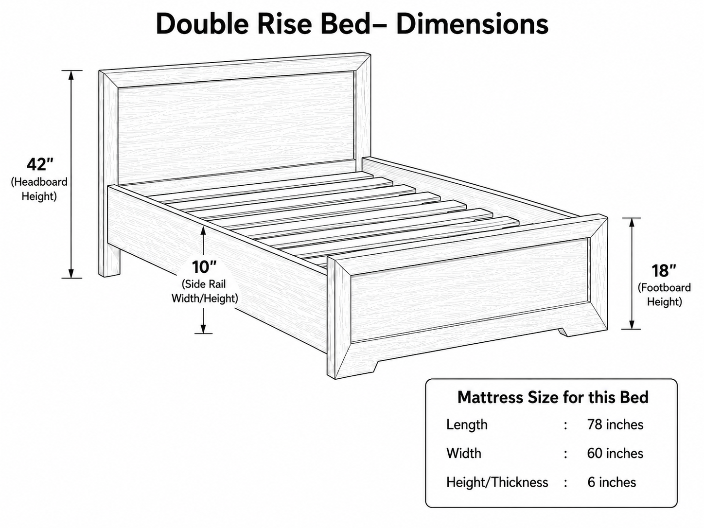 Double Rise Bed