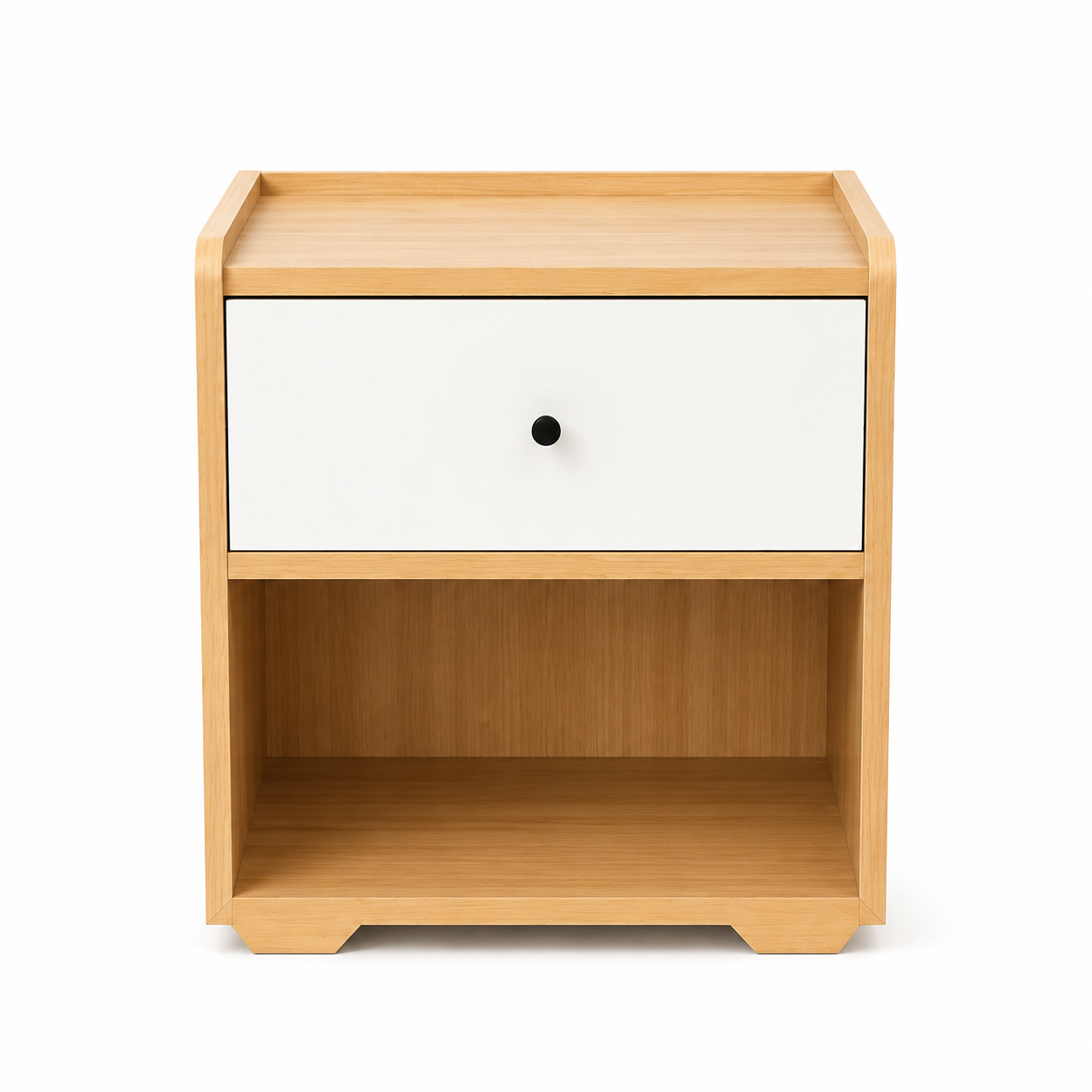 Side Table basic 1 drawer Due White