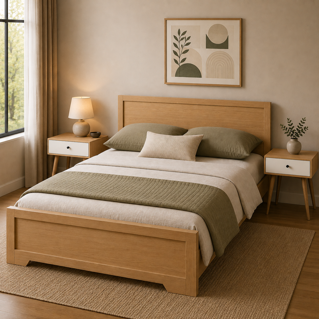 Side Table  Slim 1 Drawer Due White
