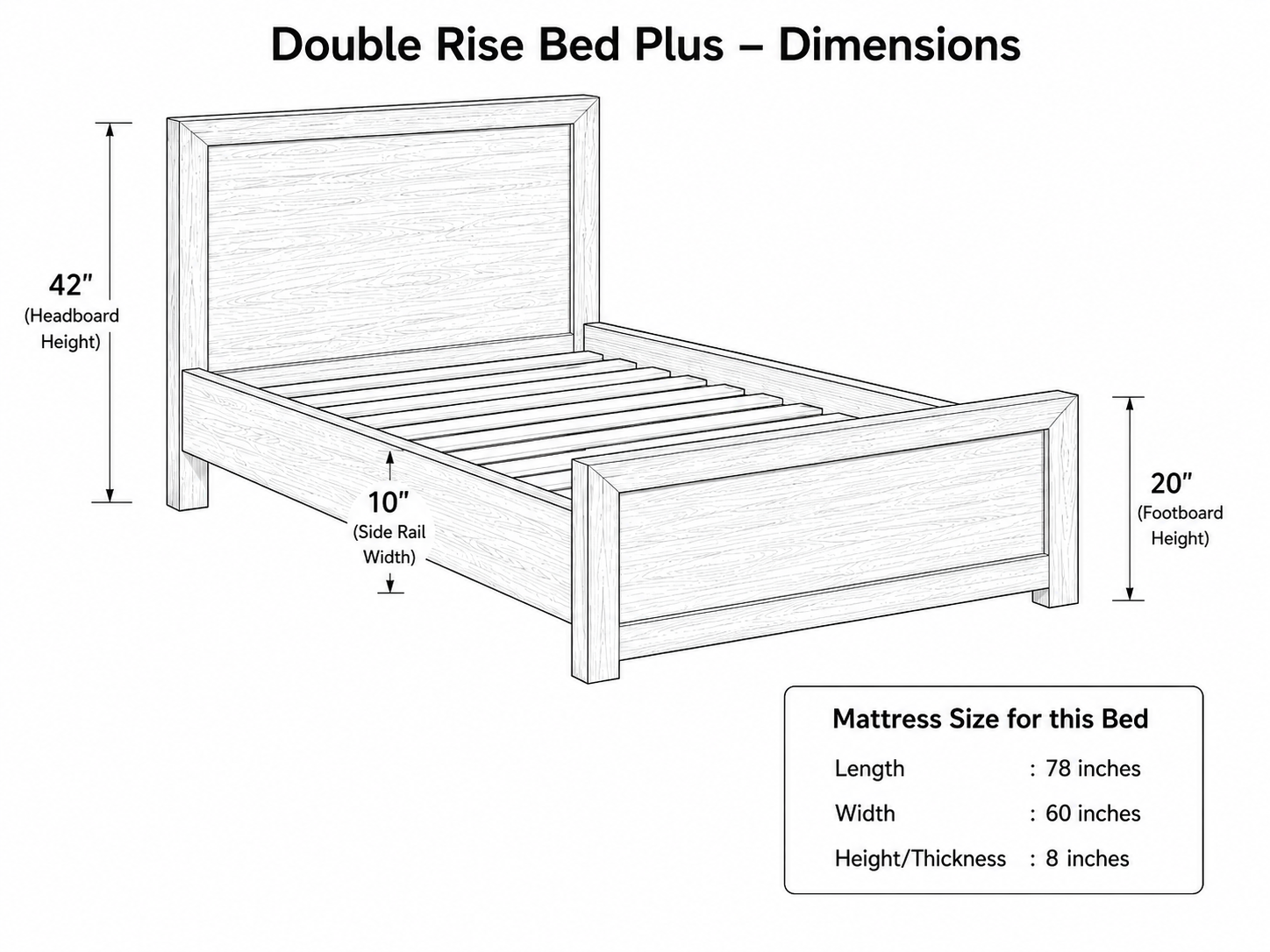 Double Rise Bed Plus